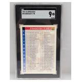 1992-93 UD Checklist 1-90 Jordan #90 SGC 9 MT