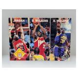 1992-93 Skybox Leader Jordan/Wilkins/Malone Corner
