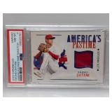 2022 Chronicles Ohtani Player Worn Jersey PSA 8