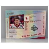 2018 Prestige Sam Darnold Rookie Passport