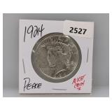 1924 90% Silv Peace $1 Dollar