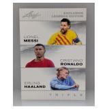 2024 Leaf Legends Messi-Ronaldo-Haaland #48