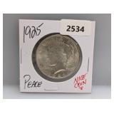 1925 90% Silv Peace $1 Dollar