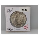 1921 90% Silv Morgan $1 Dollar