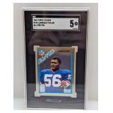 1982 Topps Sticker Foil #144 Lawrence Taylor SGC 5