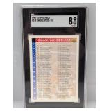1992-93 UD Checklist 201-310 Jordan #310 SGC 8