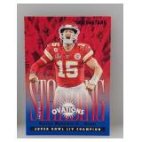 2020 Rookies & Stars Blue /49 Mahomes Standing O