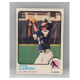 1973 Topps Baseball HANK AARON HOFR 100 C/Es