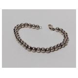 8" .925 Sterl Beaded Bracelet