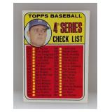 1969 Topps DON DRYSDALE CHECKLIST UNCHECKED 314
