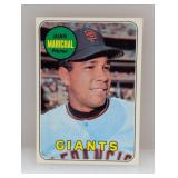 1969 Topps Baseball JUAN MARICHAL HOFR 370 Indent