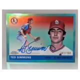 Simmons 2025 Topps Ch Plat Auto Aqua Ref /150 S/S