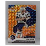 2021 Mosaic Orange Reactive Prizm Tom Brady #284