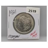 1921 90% Silv Morgan $1 Dollar