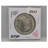 1921 90% Silv Morgan $1 Dollar