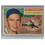 1956 Topps Red Shoendienst #165 C/E/S
