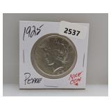 1925 90% Silv Peace $1 Dollar