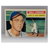 1956 Topps Bill Virdon #170 White Background Edges