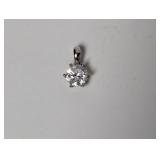 .925 Sterl CZ Stone Pendant