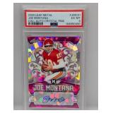 2020 Leaf Joe Montana Coll Crystal Pink Auto PSA 6