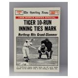 1969 Topps WS GAME 6 TIGER 10 RUN INNING TIES MARK