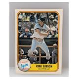 1981 Fleer RC Card RC Kirk Gibson Tigers 481 S/S