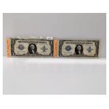 (2) 1923 $1 Blanket Note Silv Dollars