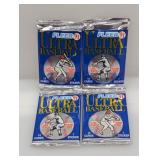 (4) 1991 Fleer Ultra Baseball Packs