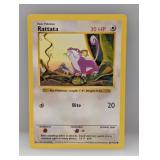 1999 Pokemon Shadowless Rattata #61 Edges