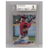 2018 Shohei Ohtani Topps Update RC Us1 BGS 9
