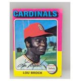 1975 Topps Lou Brock #540 Edges