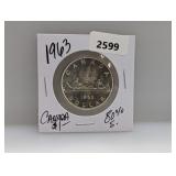 1963 80% Silv Canada $1 Dollar