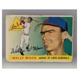 1955 Topps Wally Moon #67 Damage