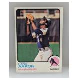 1973 TOPPS Baseball HANK AARON HOFR 100 Indent