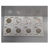 (8) 90% Silv Mixed Date Liberty Quarters