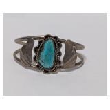 .925 Sterl Turquoise Cuff Bracelet