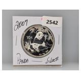 2007 1oz .999 Silv Panda 10 Yuan