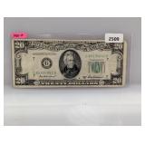1950-B Chicago $20 Fed Reserve Note