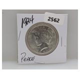 1924 90% Silv Peace $1 Dollar