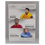 2024 Leaf Legends Messi-Ronaldo & Haaland #48