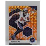 2021 Mosaic Nico Collins Orange Rookie 330