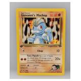 Pokemon 2000 1st Edition Giovannis Machop 72 Edges