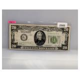 1928-B Chicago $20 Fed Reserve Note