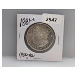 1881-S 90% Silv Morgan $1 Dollar