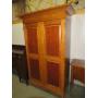 SOLID PINE (2) DOOR STORAGE CABINET W/ DRAWERS