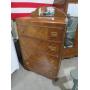 ANTIQUE (4) DRAWER HIGHBOY CHEST W/MIRROR BAKELITE