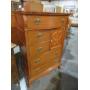 BEAUTIFUL OAK 5 DRAWER/1 DOOR HIGHBOY CHEST