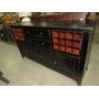 ARHAUS SOLID WOOD PAINTED BUFFET/WINE CABINET
