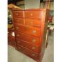 CHERRY 6 DRAWER HIGH BOY CHEST