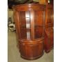 ANTIQUE MAHOGANY 4 DOOR 1 DRAWER CORNER CABINET